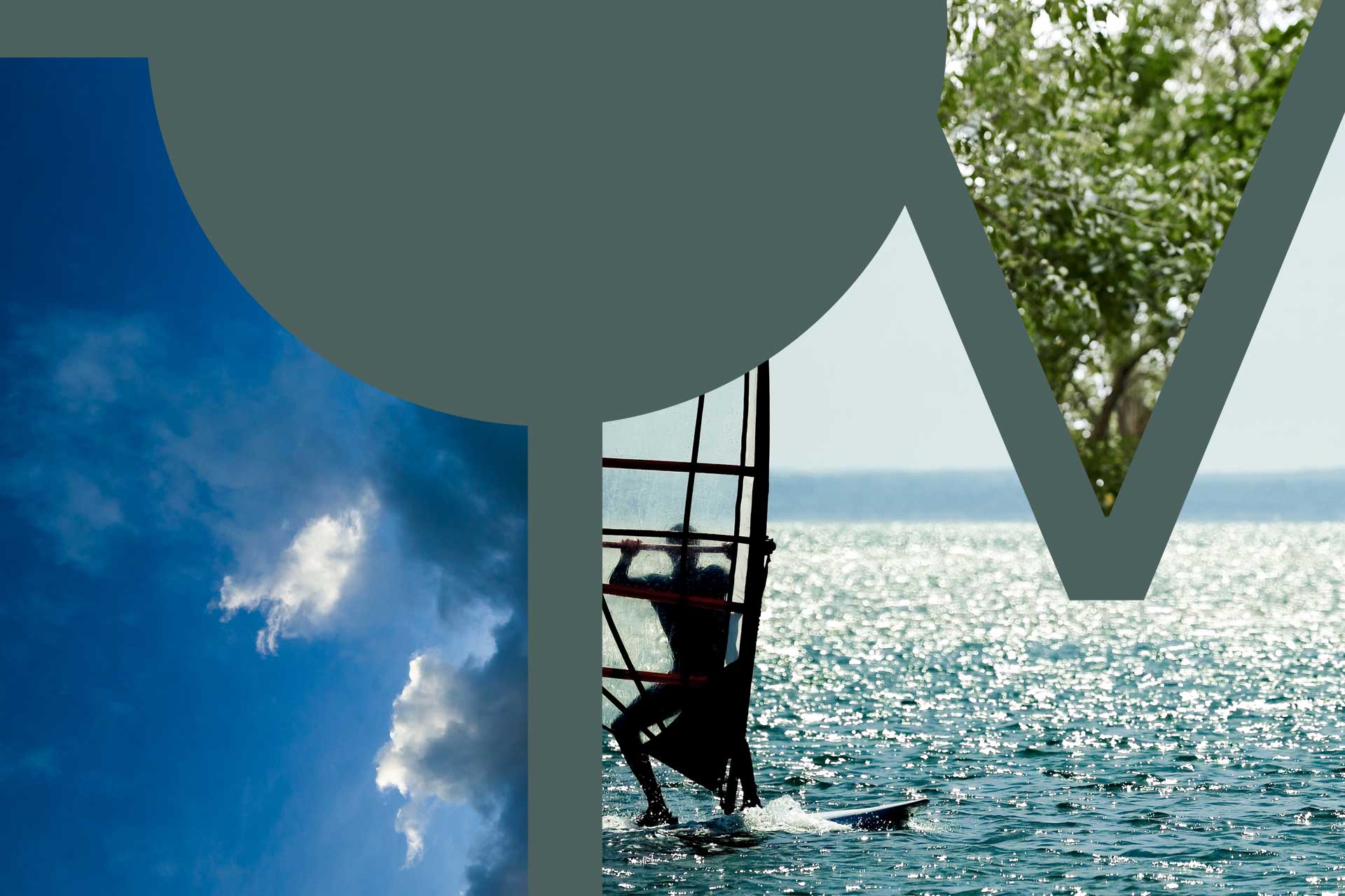 Mar, verde e cidade.